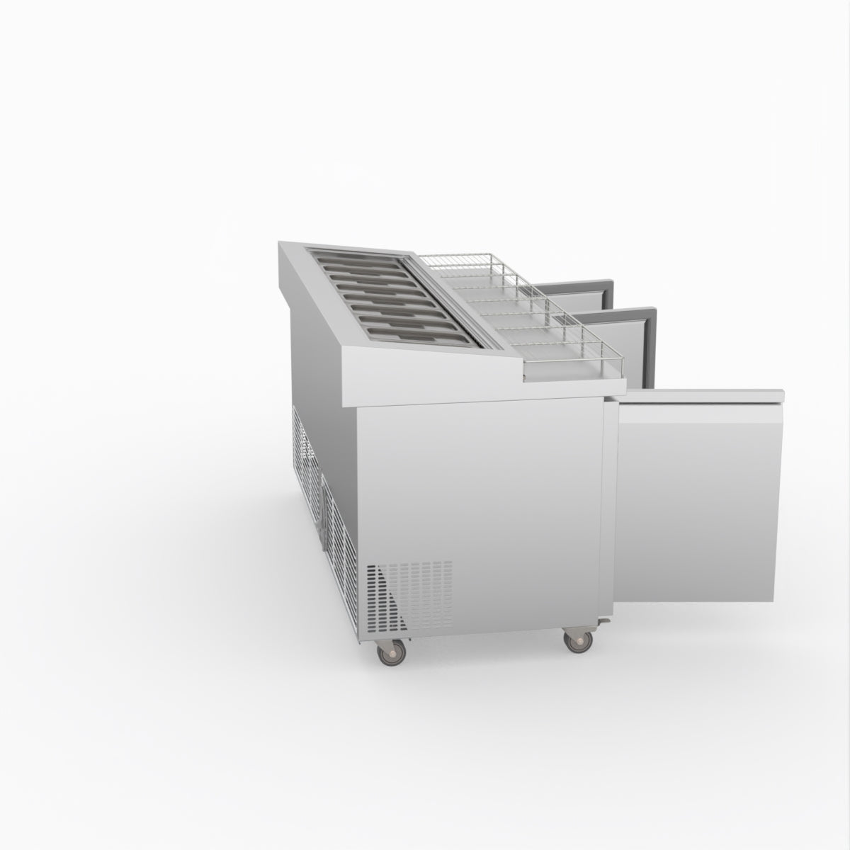 Thermaster Three Door Deluxe Pizza Prep Bench PWB180