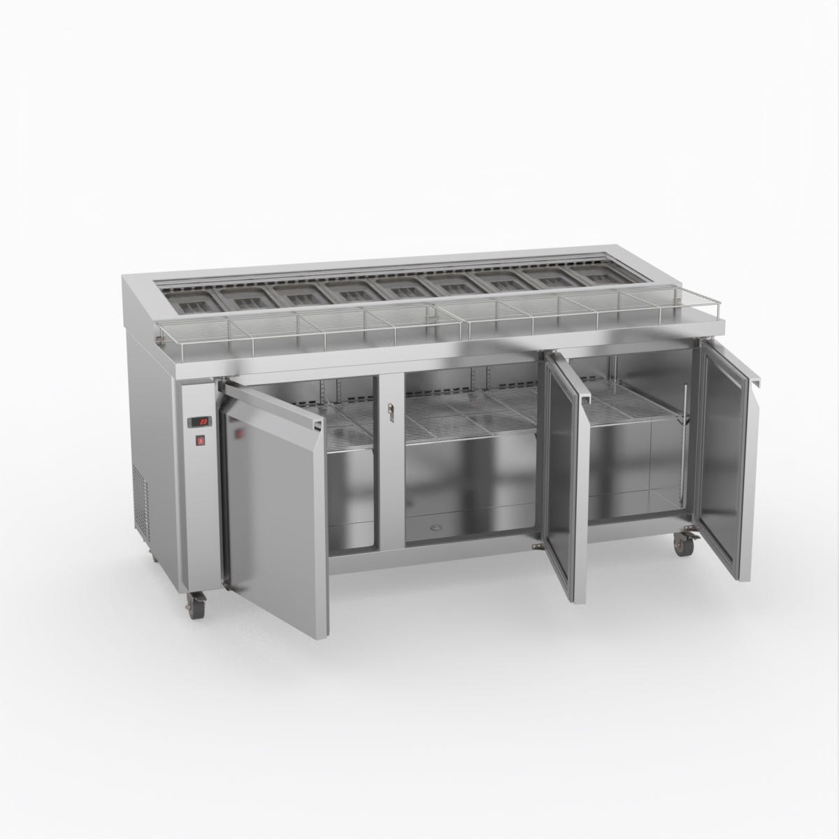 Thermaster Three Door Deluxe Pizza Prep Bench PWB180