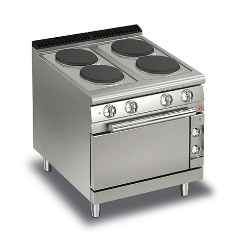 Baron Electric Cook Top With Electric Oven - 700Mm Depth