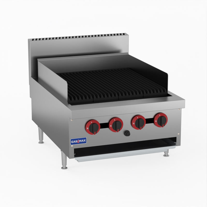 GasMax Natural Gas 4 Burner Char Grill Top QR-24E