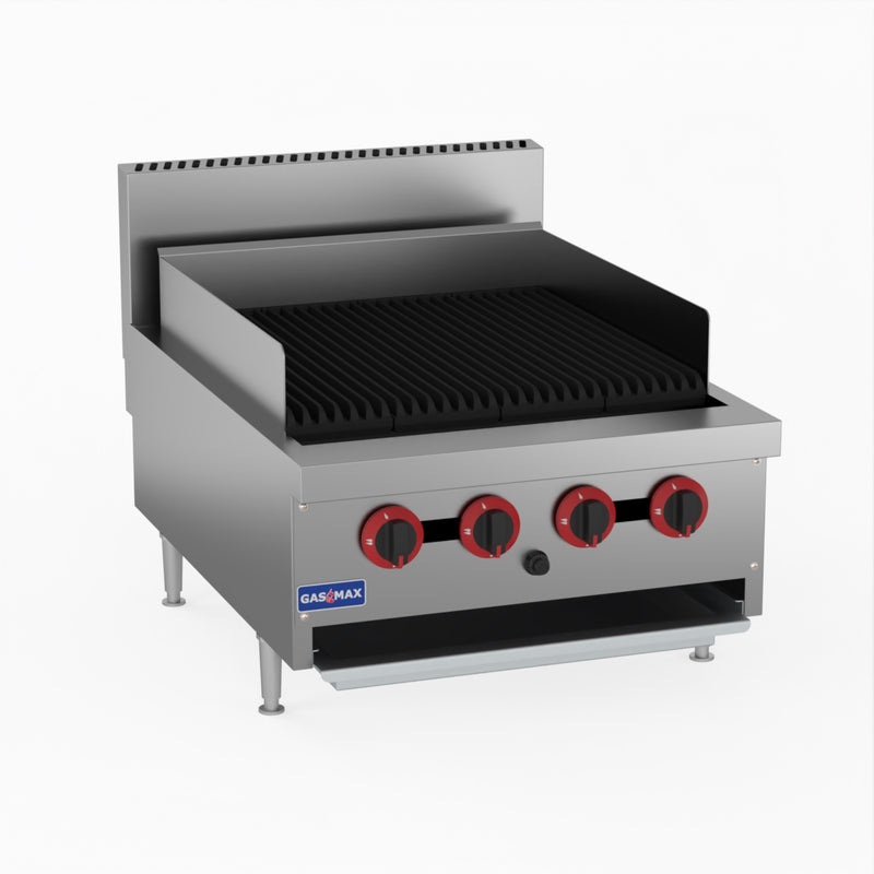 GasMax Natural Gas 4 Burner Char Grill Top QR-24E