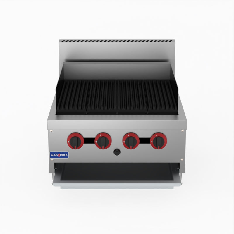 GasMax Natural Gas 4 Burner Char Grill Top QR-24E