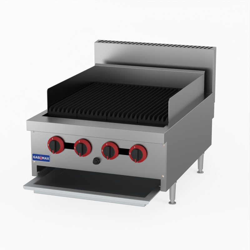 GasMax Natural Gas 4 Burner Char Grill Top QR-24E