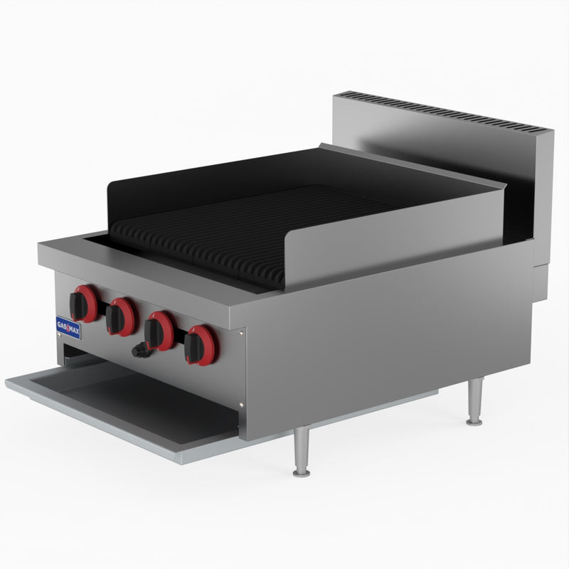 GasMax Natural Gas 4 Burner Char Grill Top QR-24E