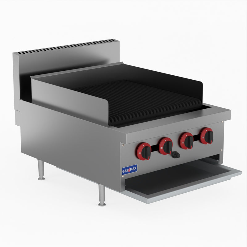 GasMax Natural Gas 4 Burner Char Grill Top QR-24E