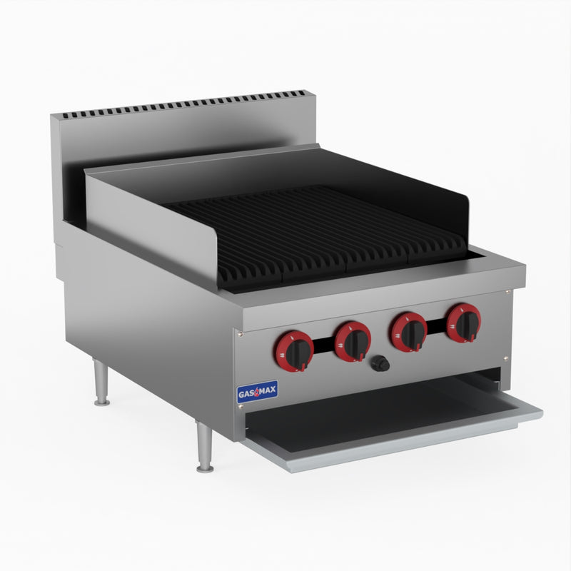 GasMax Natural Gas 4 Burner Char Grill Top QR-24E