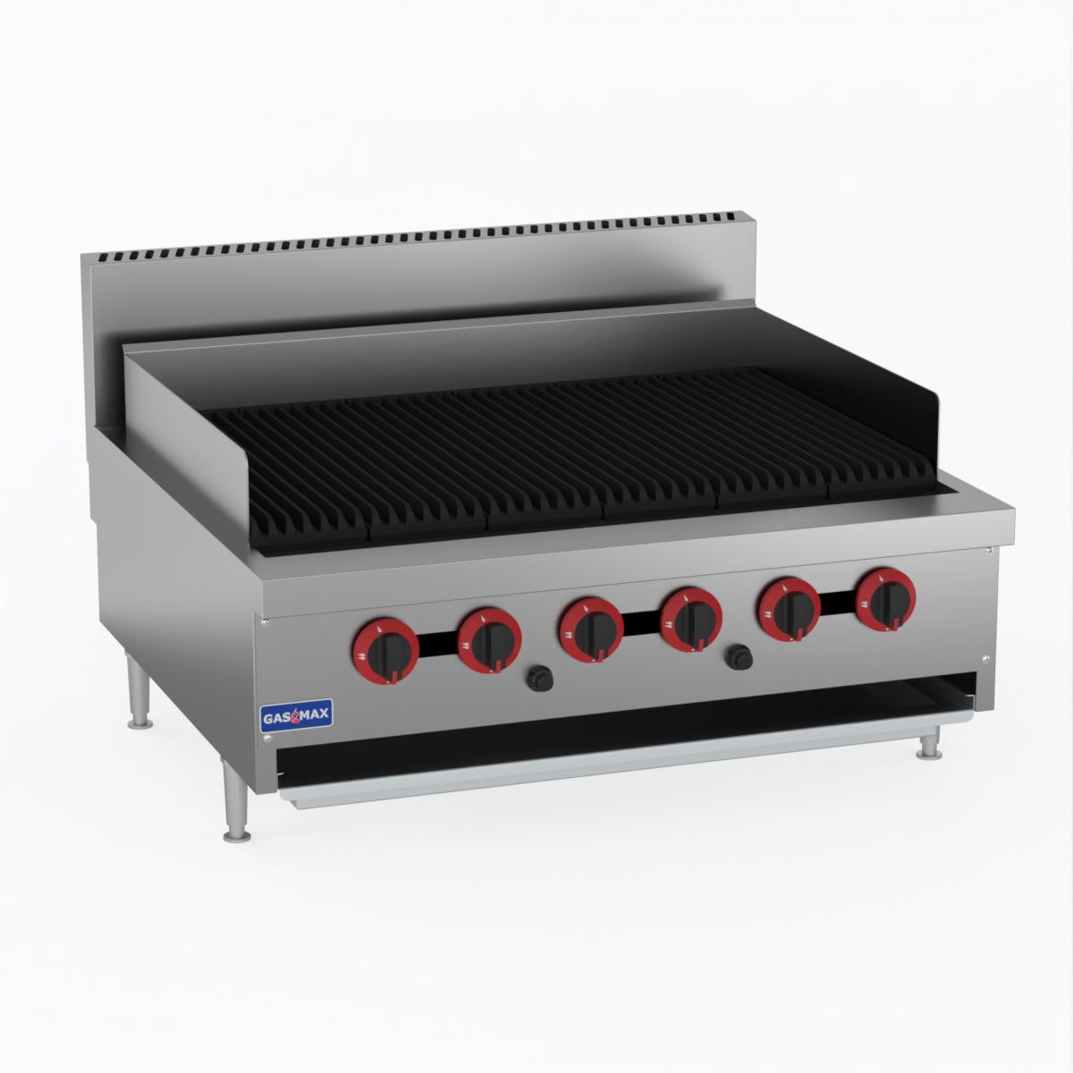 GasMax QR-36E 6 Burner Char Grill Top