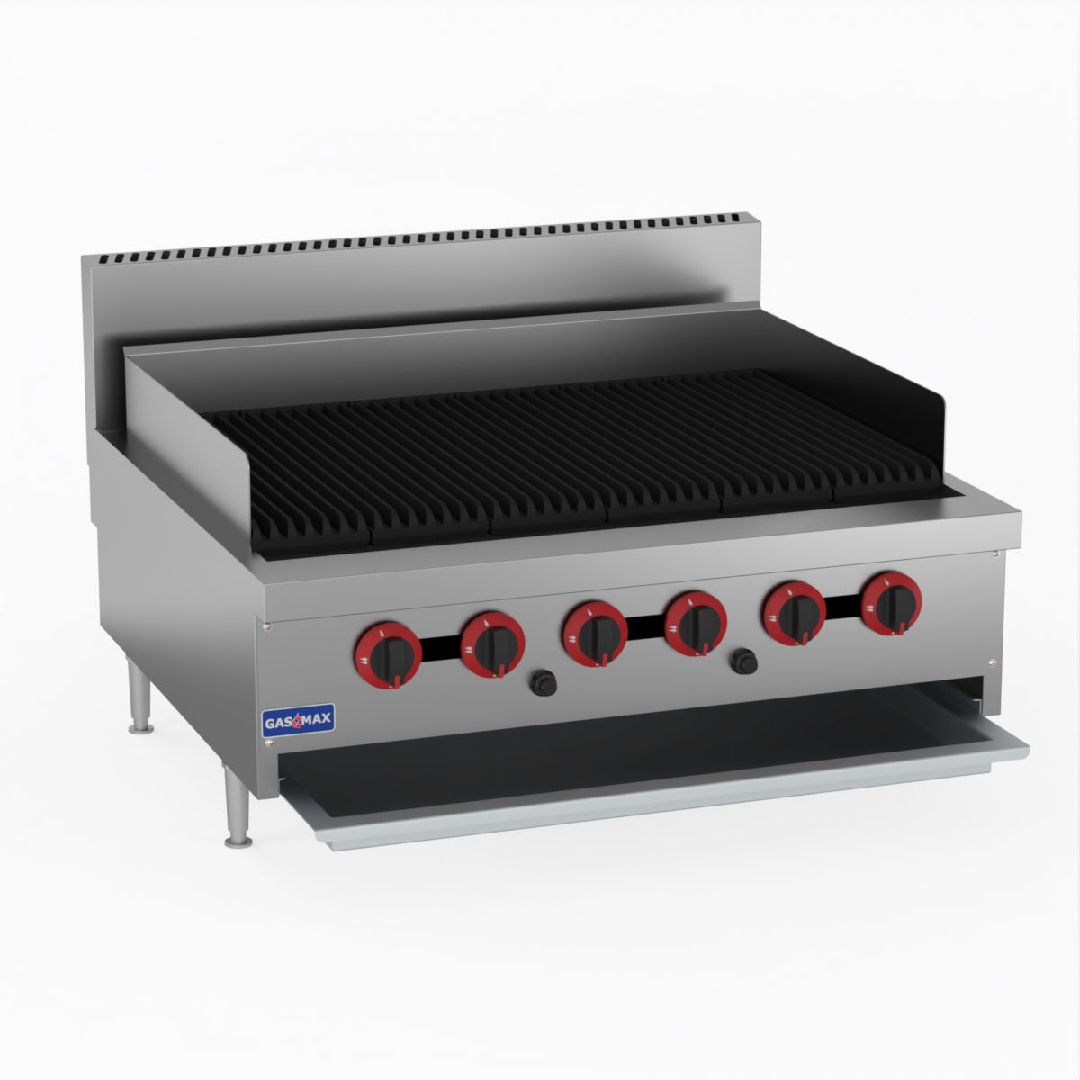 GasMax QR-36E 6 Burner Char Grill Top