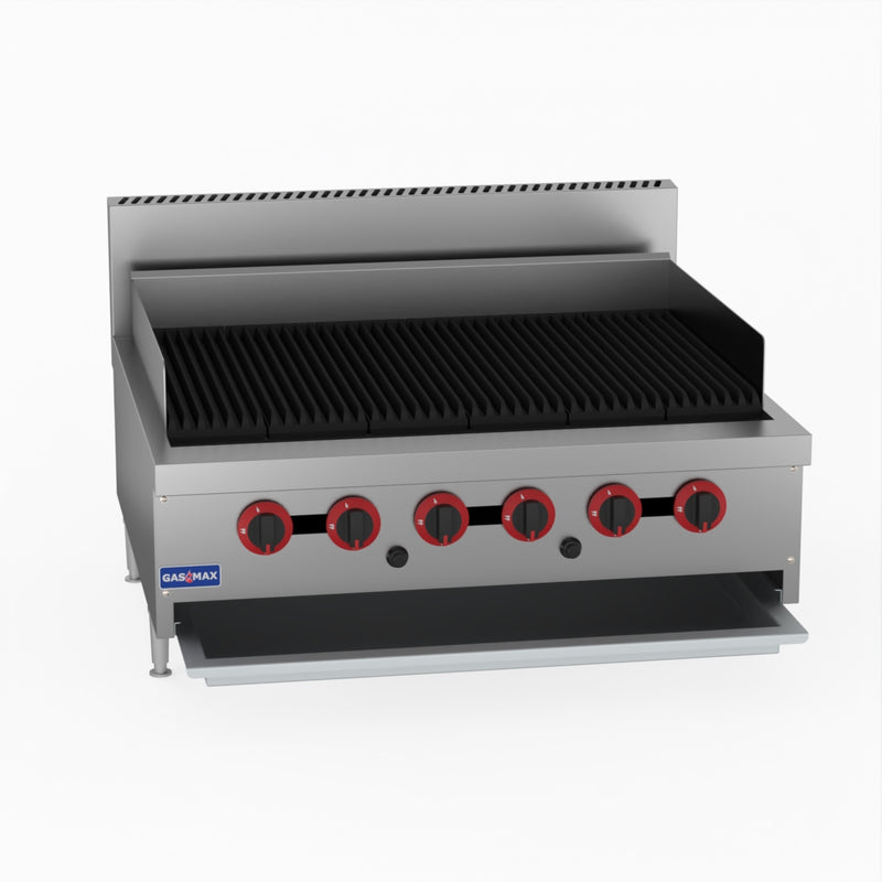 GasMax QR-36E 6 Burner Char Grill Top