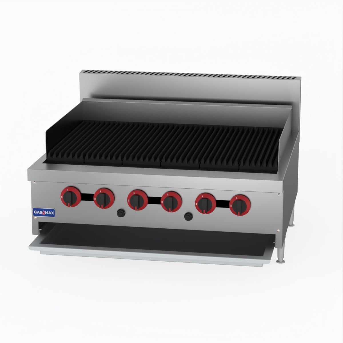 GasMax QR-36E 6 Burner Char Grill Top