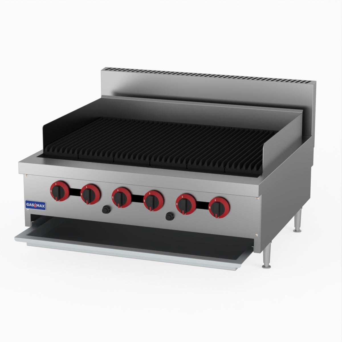 GasMax QR-36E 6 Burner Char Grill Top