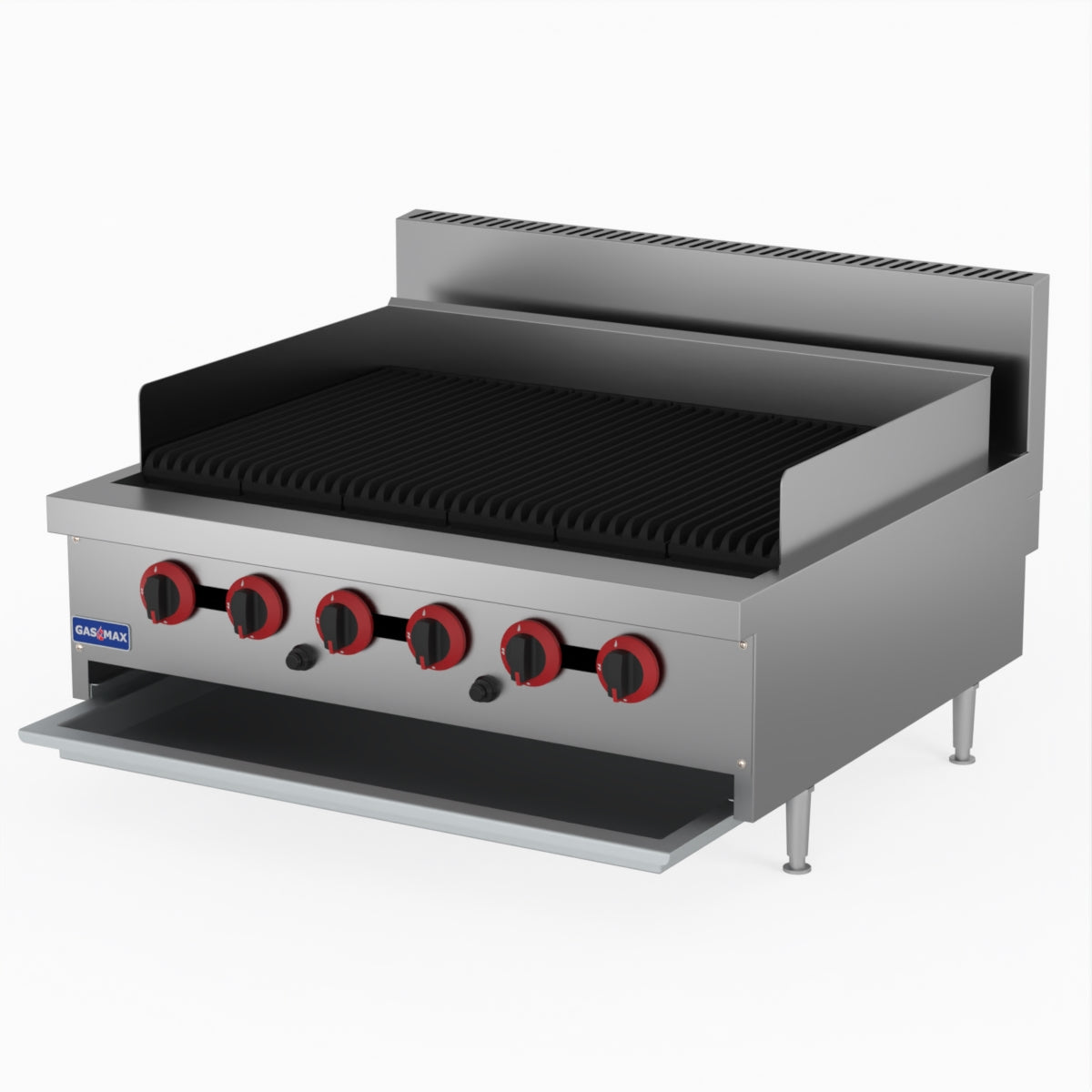 GasMax QR-36E 6 Burner Char Grill Top