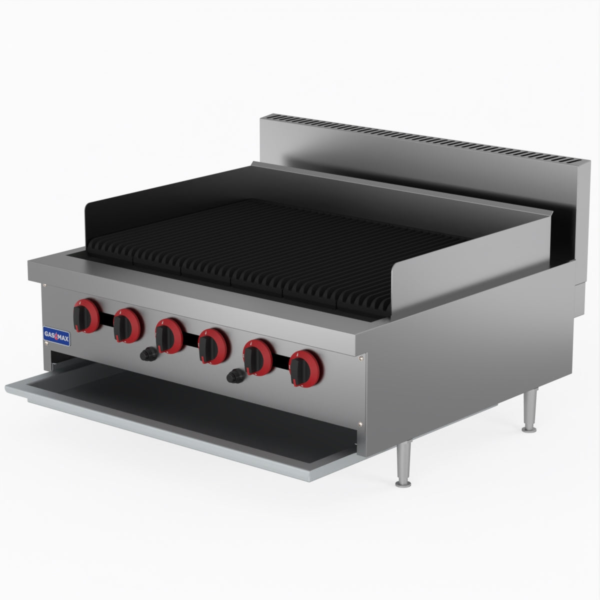 GasMax QR-36E 6 Burner Char Grill Top