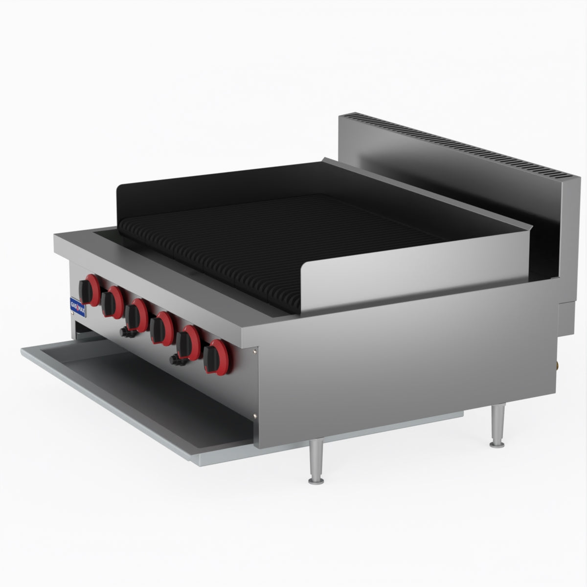 GasMax QR-36E 6 Burner Char Grill Top