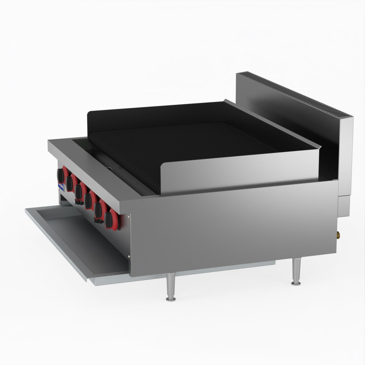 GasMax QR-36E 6 Burner Char Grill Top