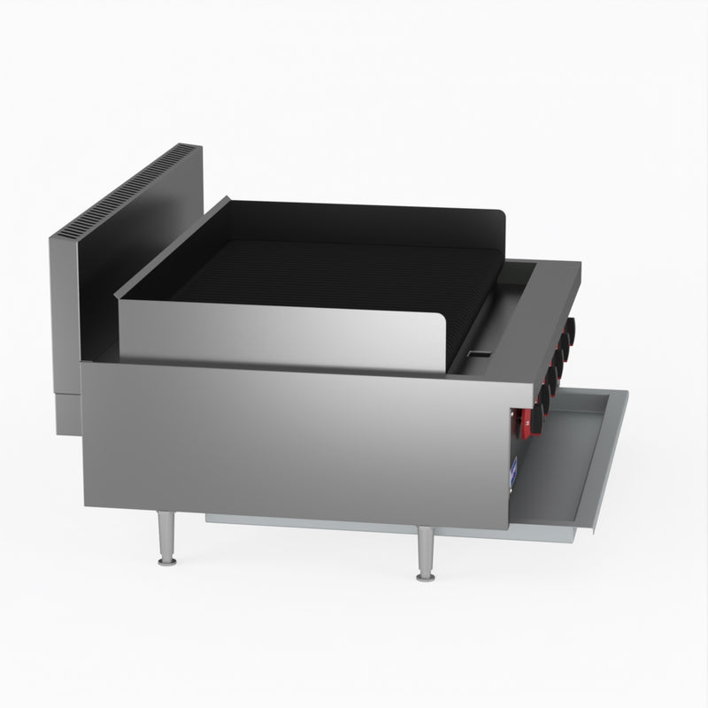 GasMax QR-36E 6 Burner Char Grill Top