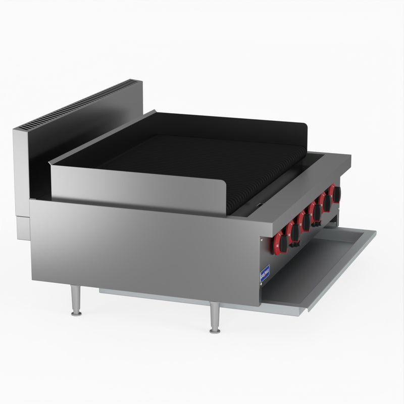 GasMax QR-36E 6 Burner Char Grill Top