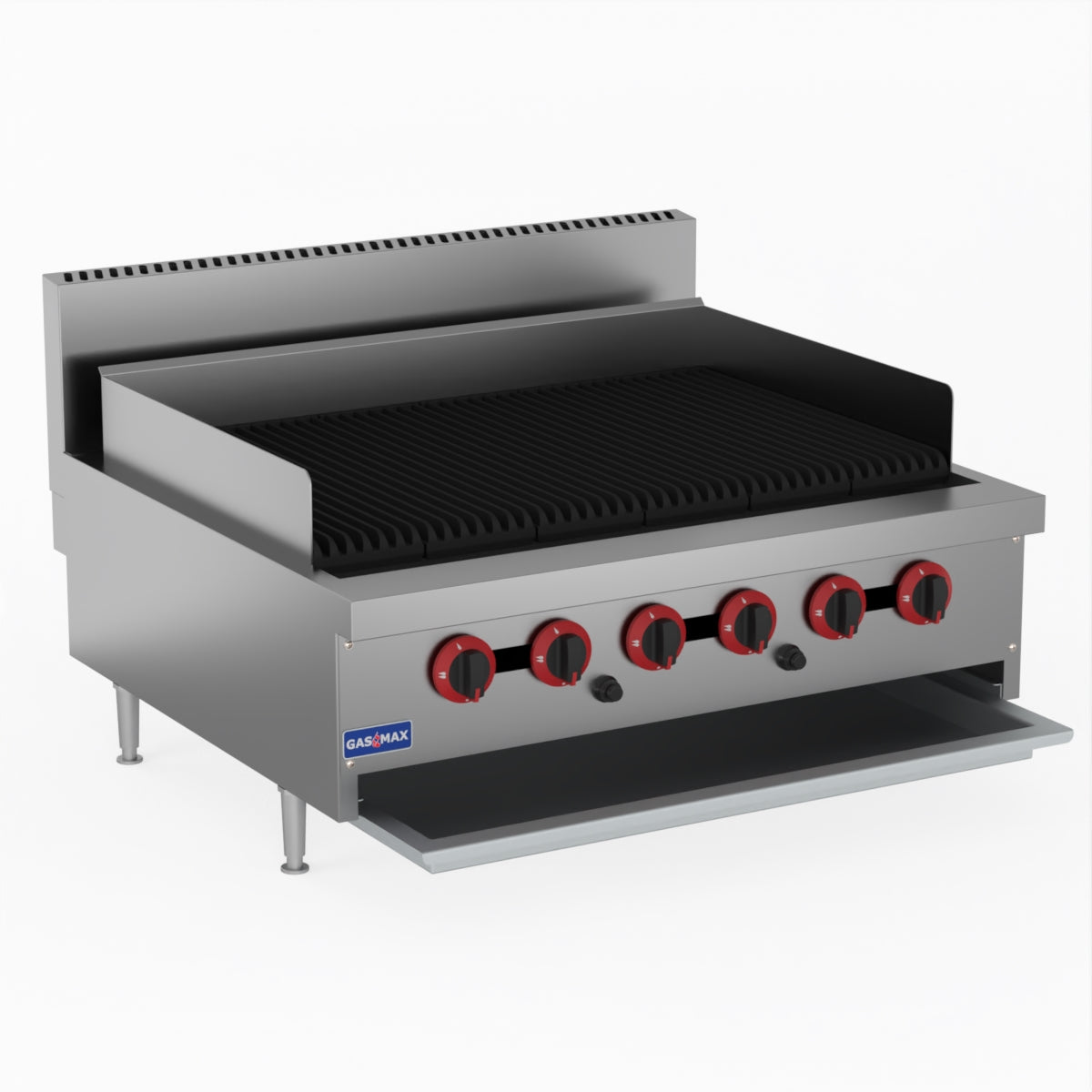 GasMax QR-36E 6 Burner Char Grill Top