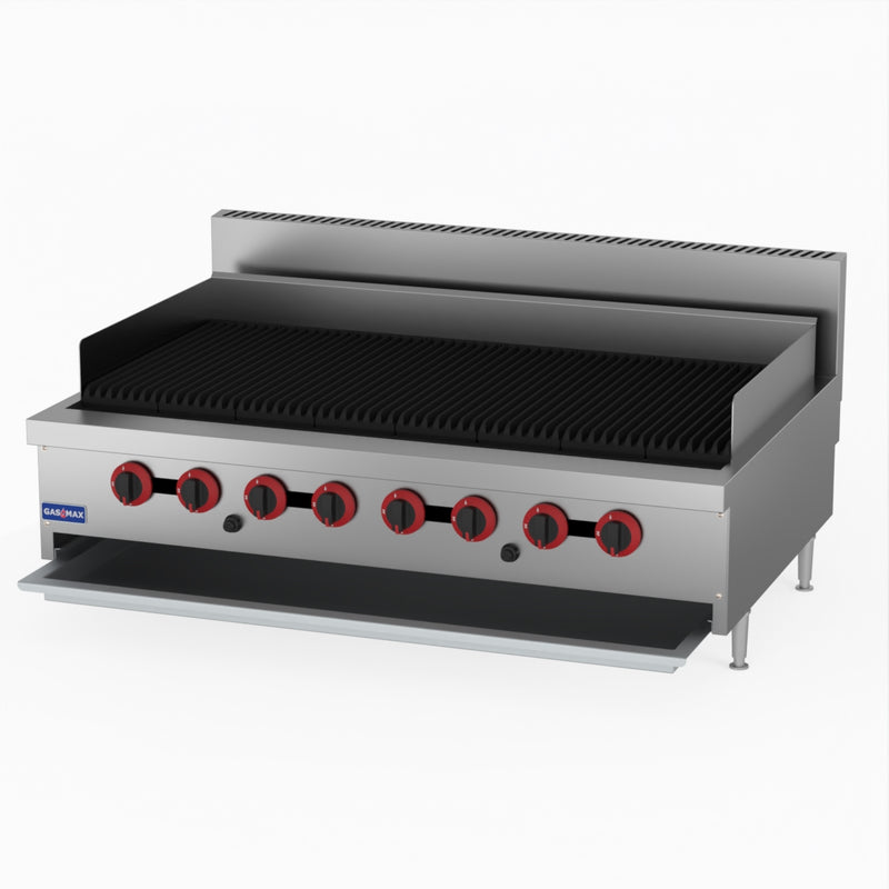 GasMax QR-48E 8 Burner Char Grill Top