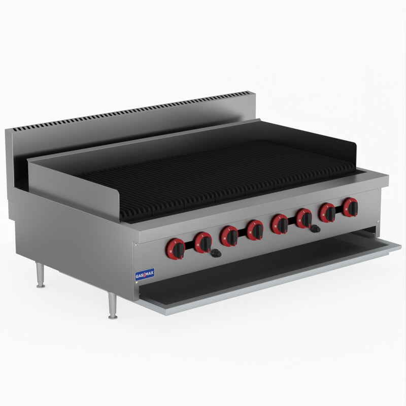 GasMax Natural Gas 8 Burner Char Grill Top QR-48ELPG