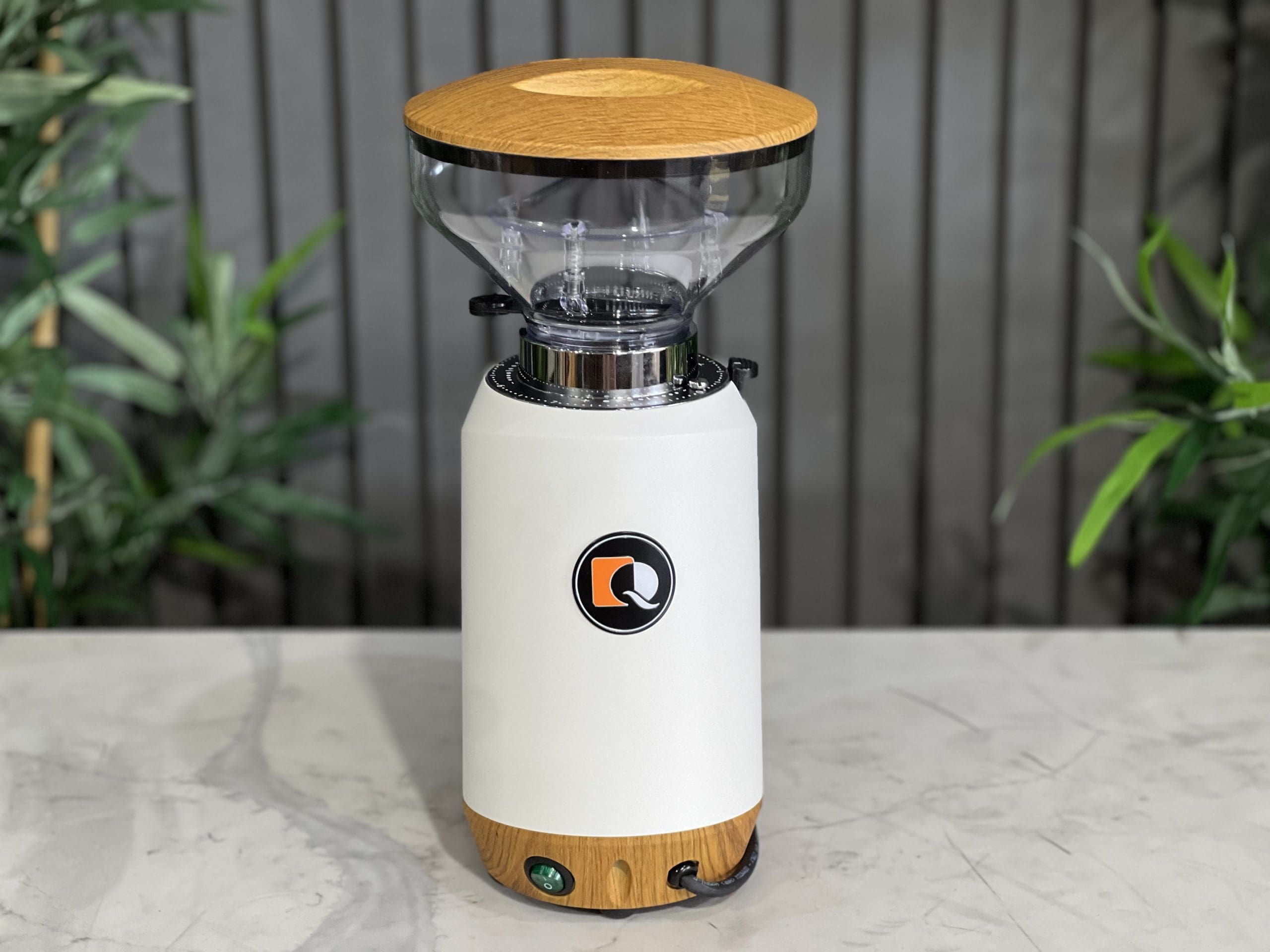 Quamar Nemo-Q White - Coffee Grinder - Timber
