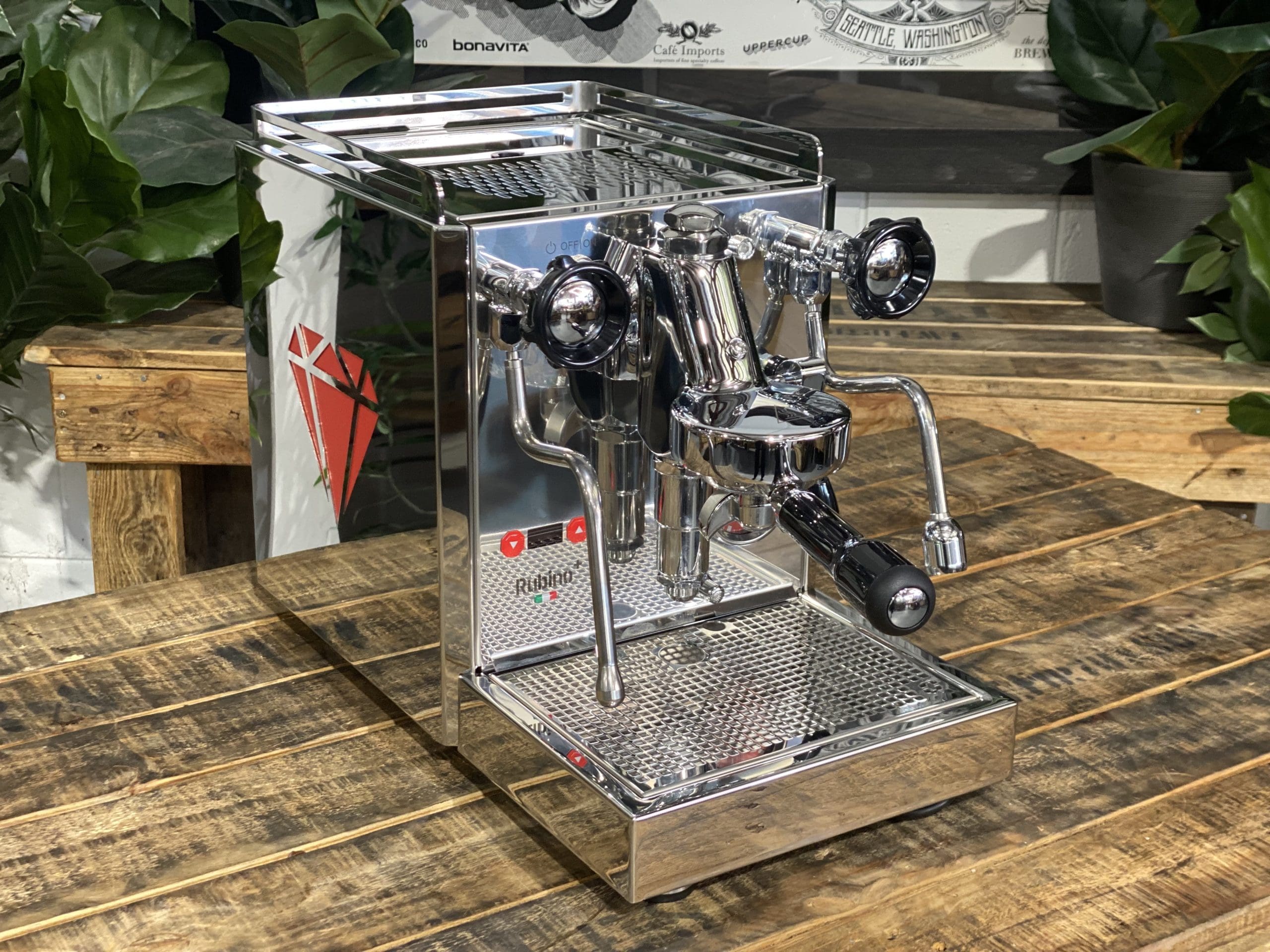 Quick Mill Rubino Plus PID - 1 Group Commercial Espresso Machine - Stainless