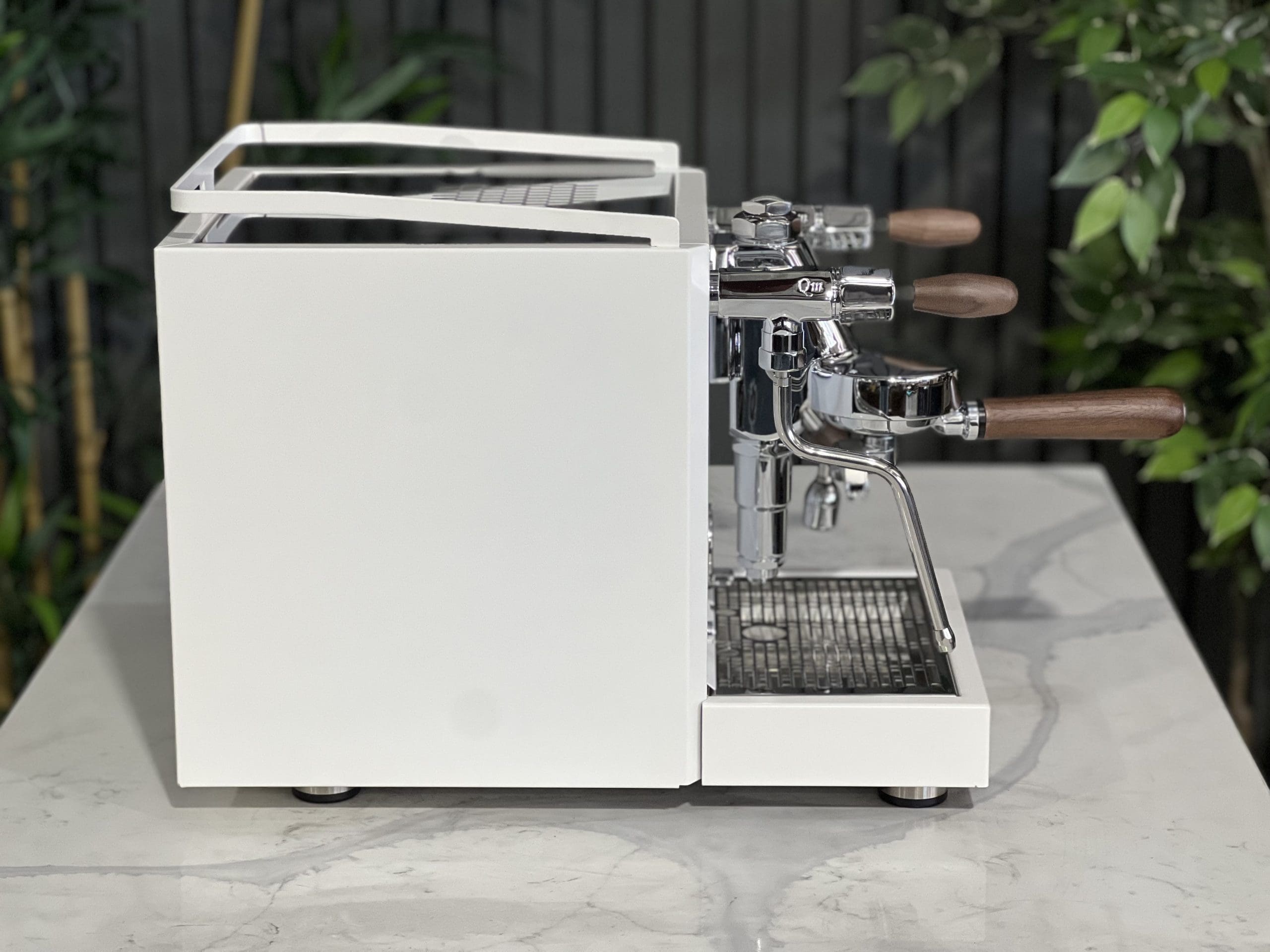 Quick Mill Rubino White - 1 Group Commercial Espresso Machine - Timber