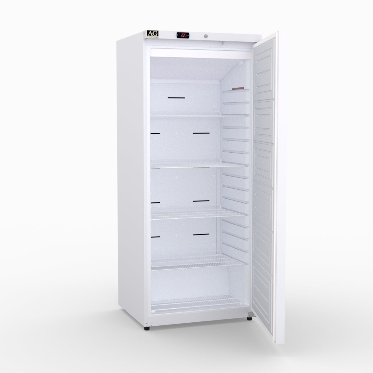 AG 600L Upright Single Door Ventilated Light-Duty Fridge