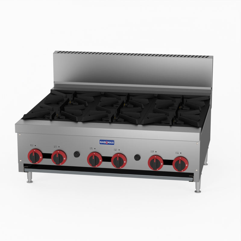 GasMax Gas Cook Top 6 Burners Lpg With Flame Failure RB-6ELPG