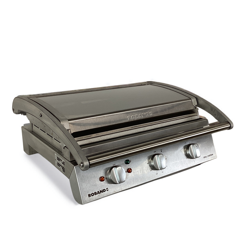 Roband Grill Station 8 slice, Smooth Plates with Electronic Timer 10A