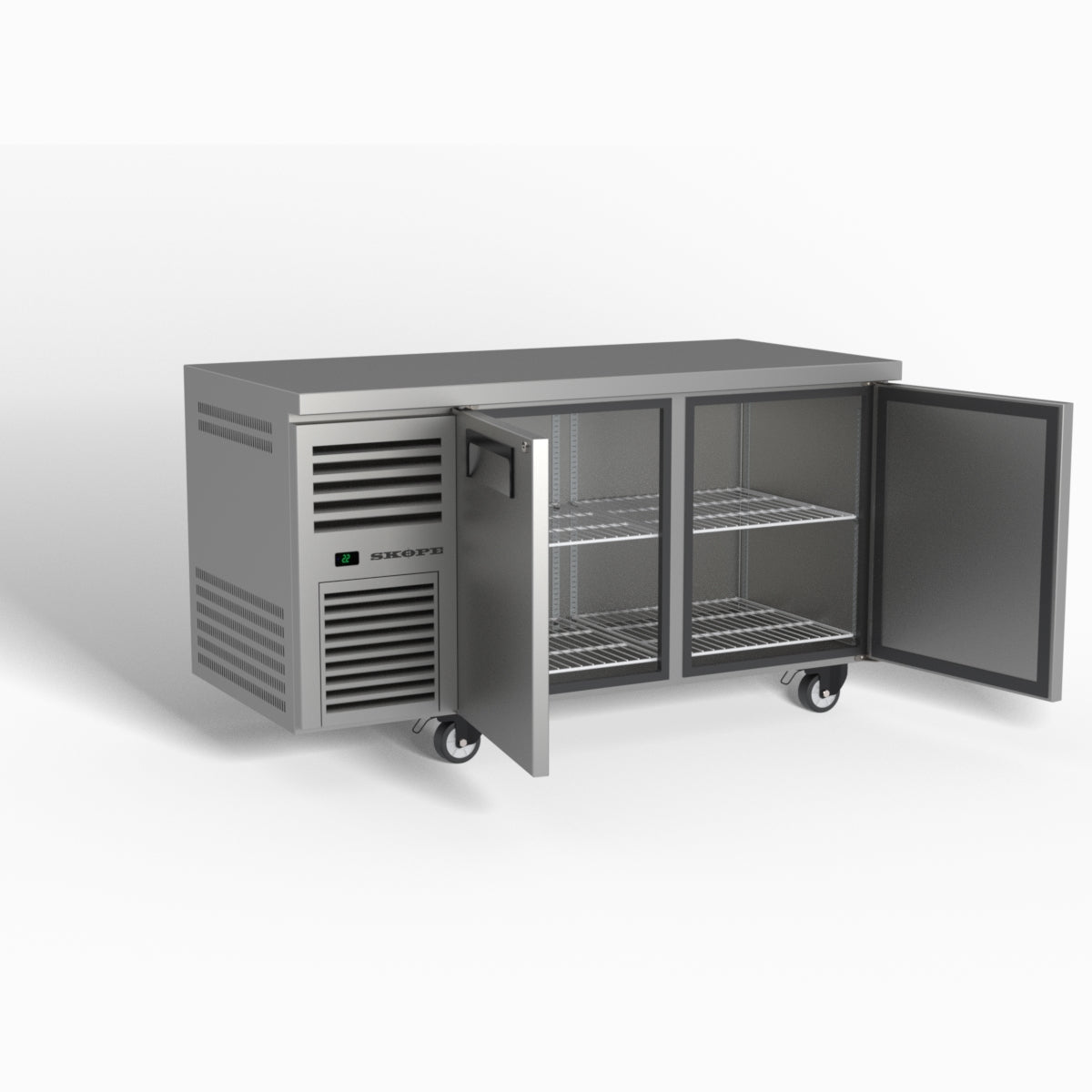 Skope ReFlex 2 Solid Door Underbench Fridge, 1500mm Wide