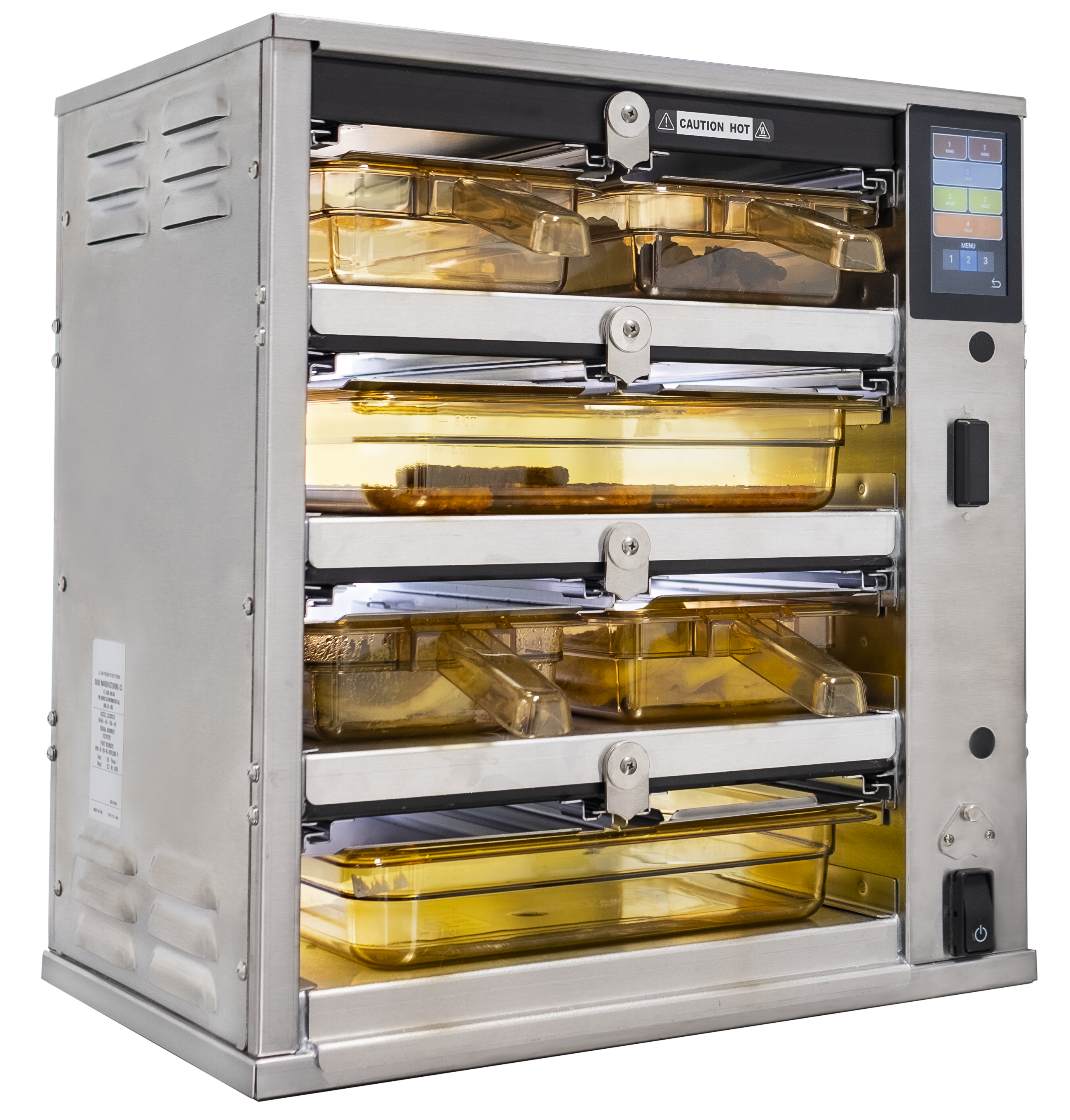 Duke Hot Hold Cabinet - 100mm deep with Dedicated Lids - RFHU-22-DL044GM