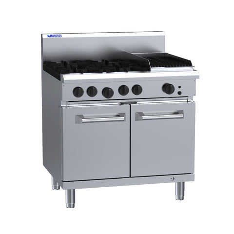 Luus 4 Burner 300mm Chargrill with Oven RS-4B3C