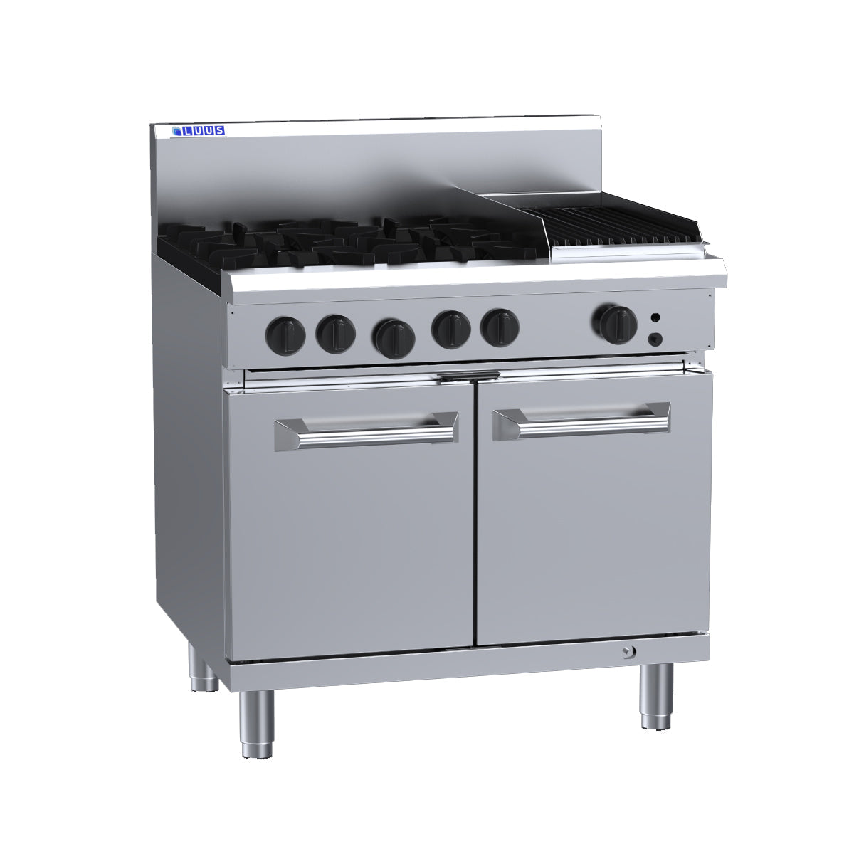 Luus 4 Burner 300mm Chargrill with Oven RS-4B3C-LPG - LPG
