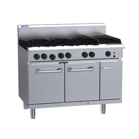 Luus 6 Burner 300mm Chargrill with Oven RS-6B3C