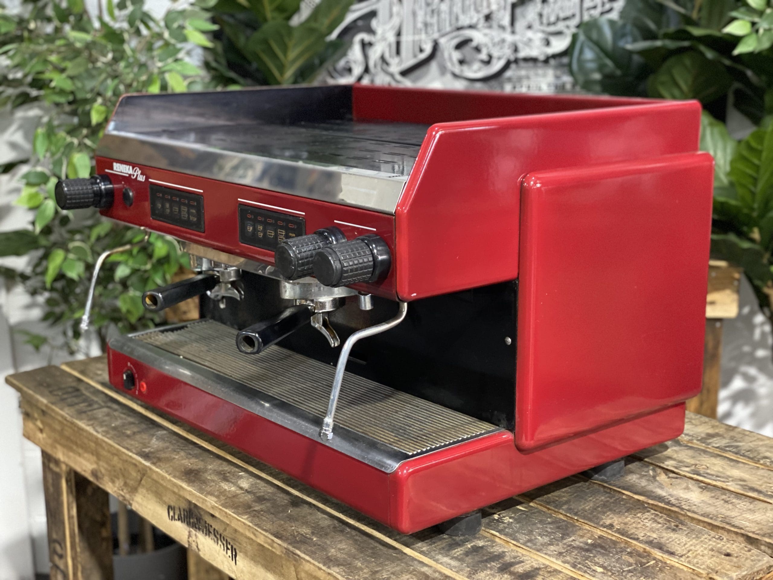 Reneka Plus Low Cup - 2 Group Commercial Espresso Machine - Red