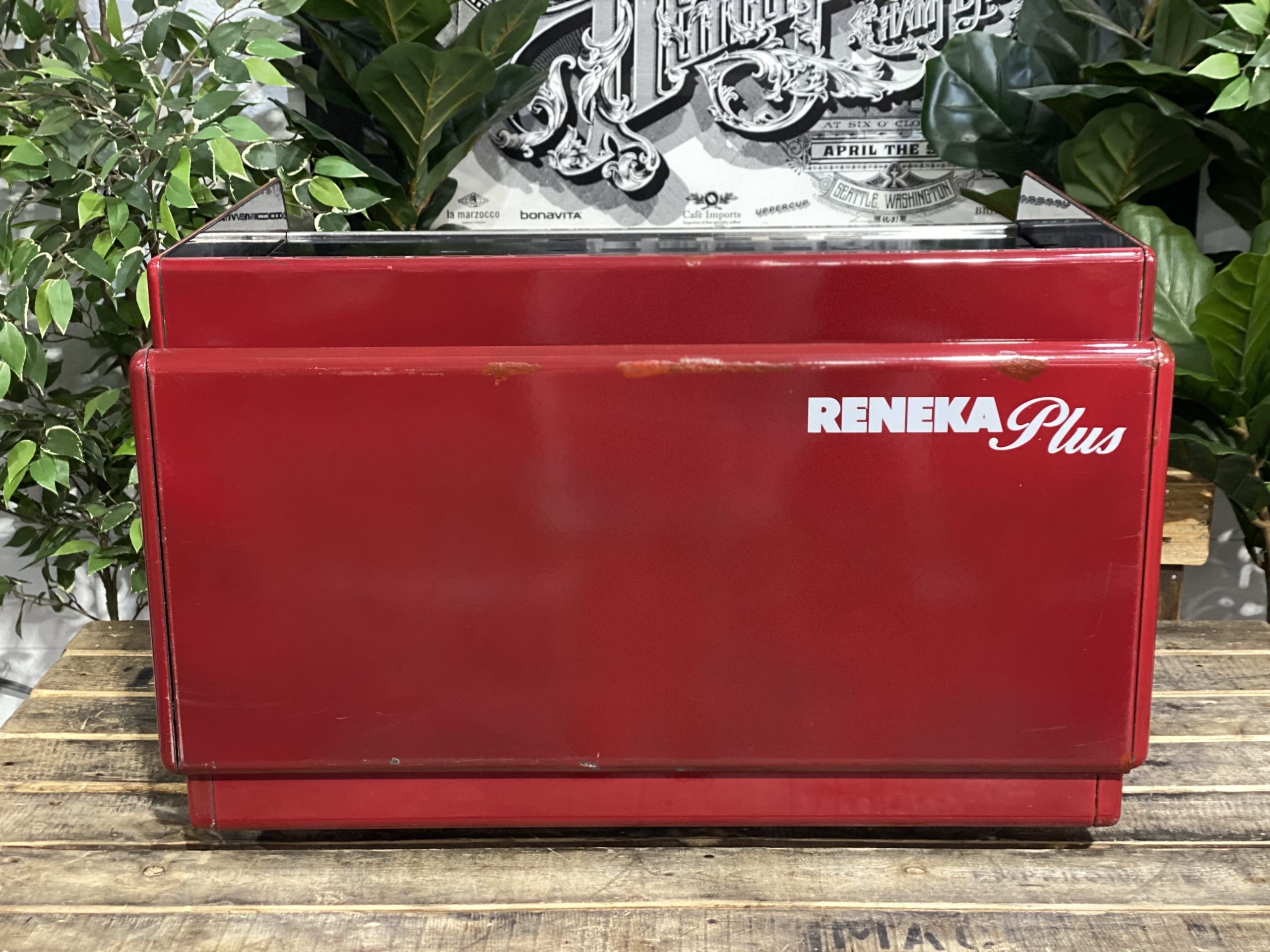 Reneka Plus Low Cup - 2 Group Commercial Espresso Machine - Red