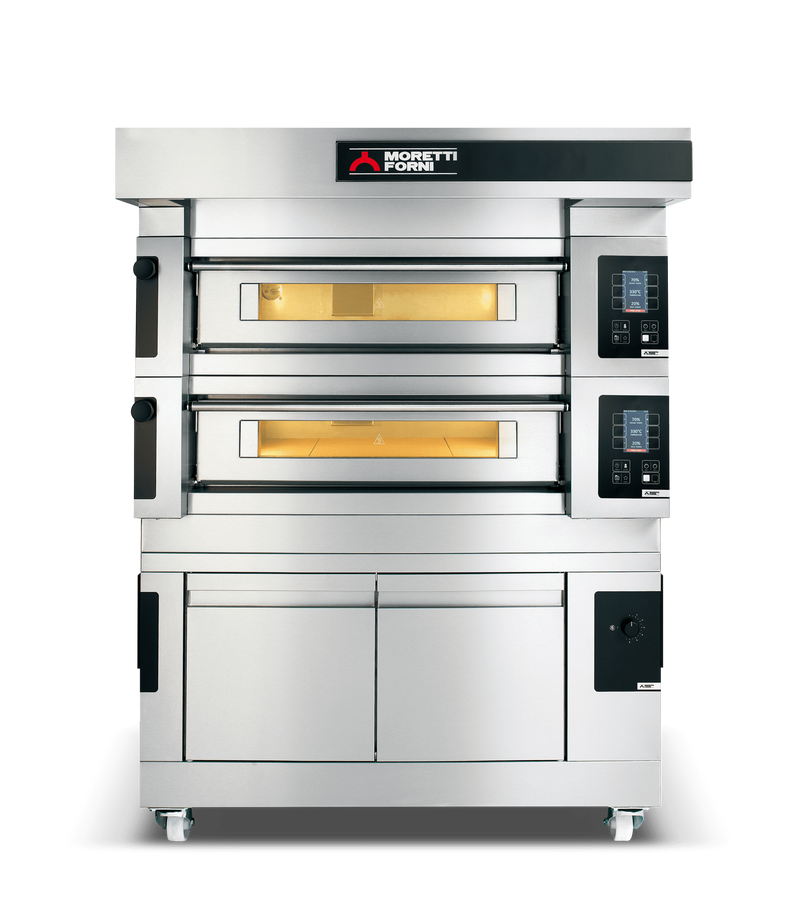 Moretti Forni serieS Double Deck Bakery Oven on Prover - 12 x 60x40cm Tray