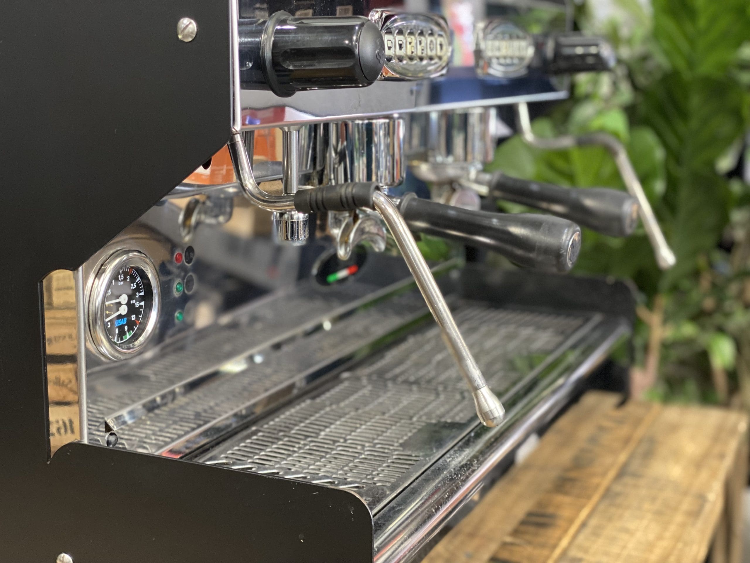 SAB Jolly Prestige Black - 2 Group Commercial Espresso Machine - Stainless Steel