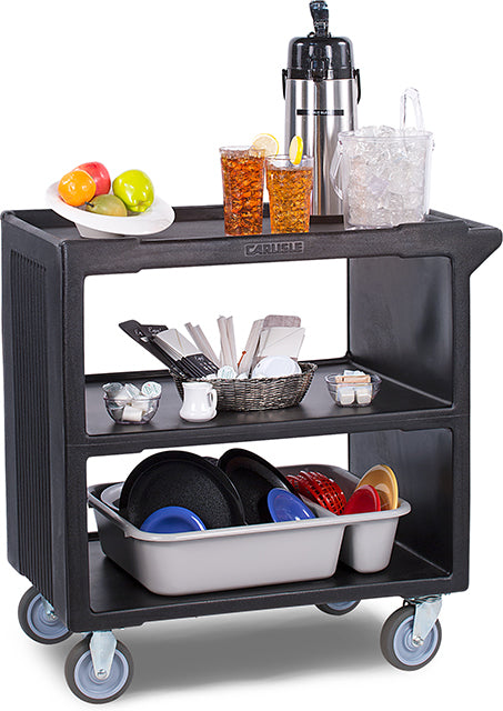 Carlisle Black Service Cart on Castors 854mm x 515mm x 870mm - SBC23003