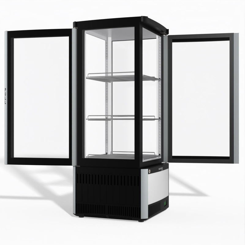 Skope SC112N-A 4 Glass Sided Display Fridge