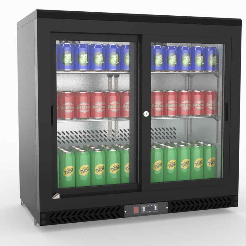 Thermaster Double Sliding Door Drink Cooler SC248SD