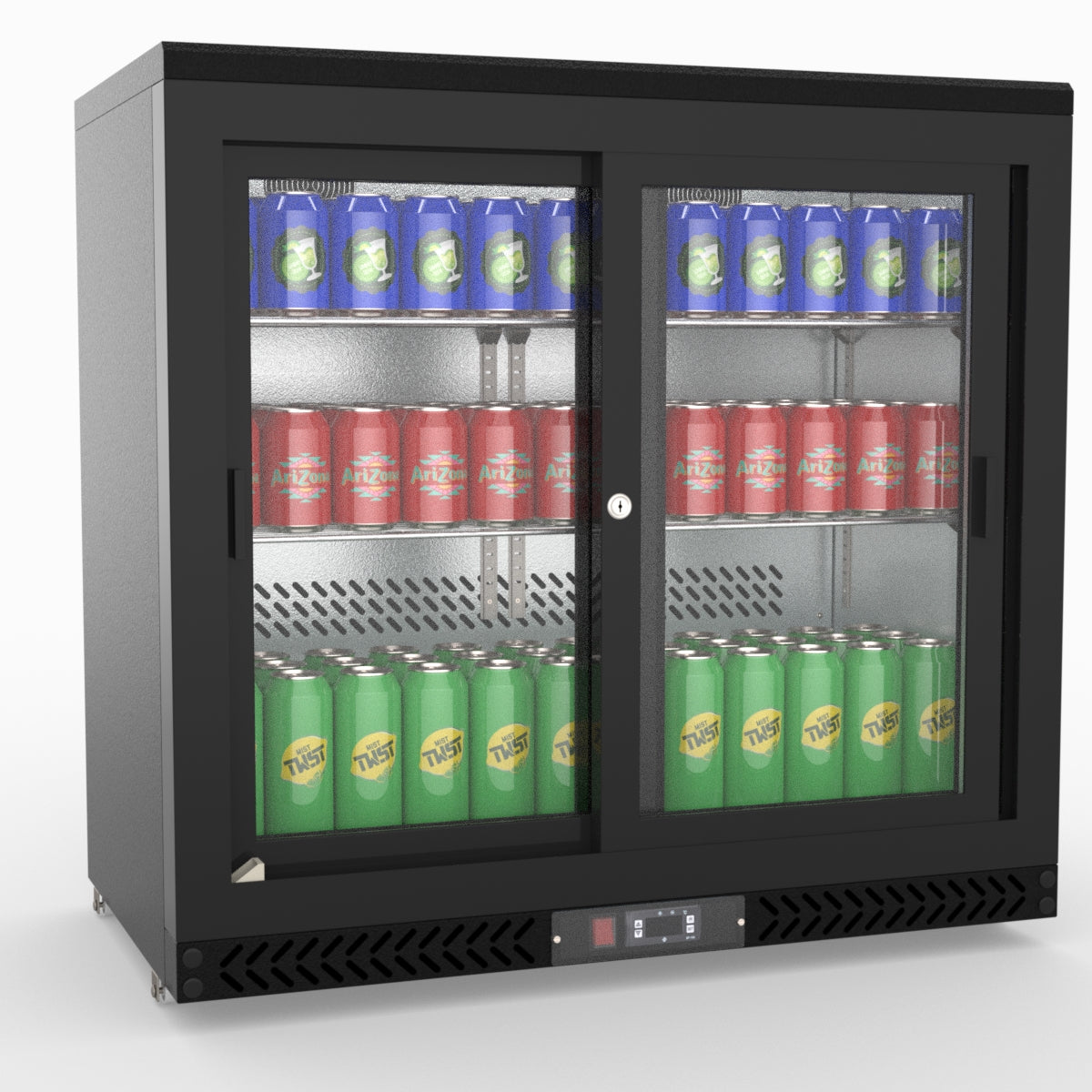 Thermaster Double Sliding Door Drink Cooler SC248SD