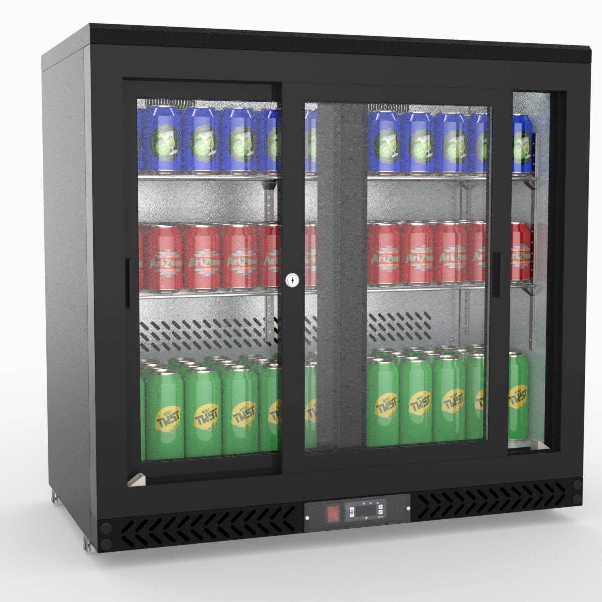 Thermaster Double Sliding Door Drink Cooler SC248SD