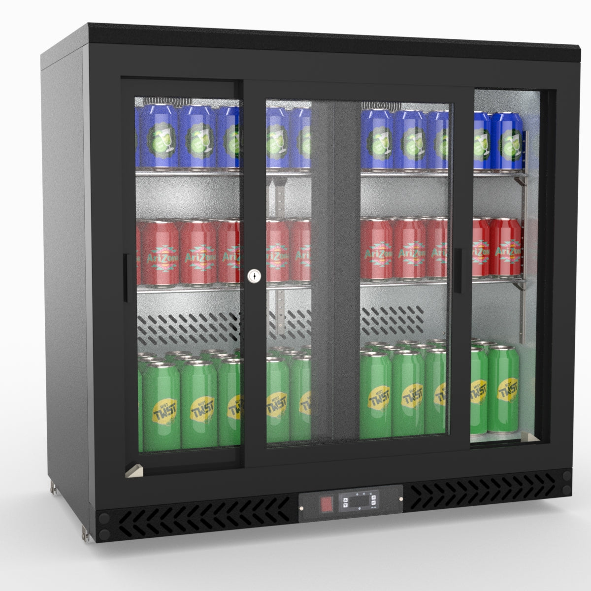 Thermaster Double Sliding Door Drink Cooler SC248SD