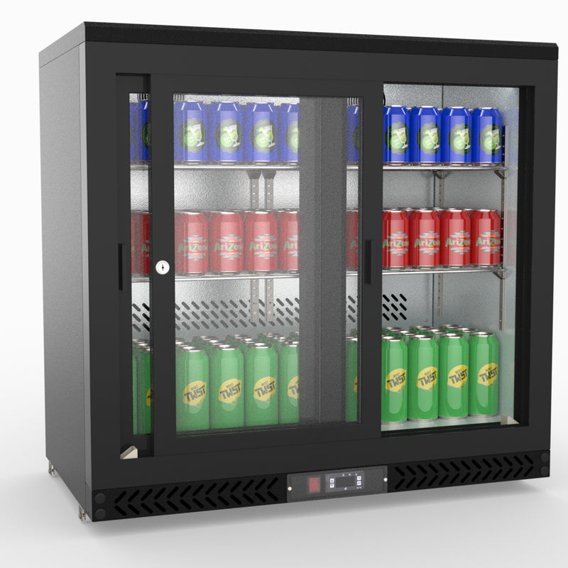 Thermaster Double Sliding Door Drink Cooler SC248SD