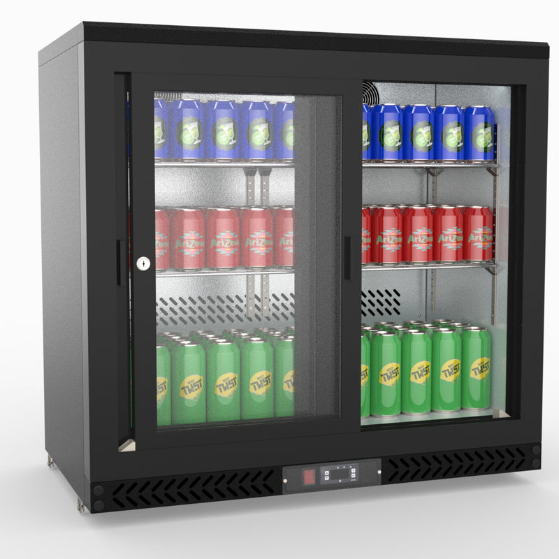 Thermaster Double Sliding Door Drink Cooler SC248SD