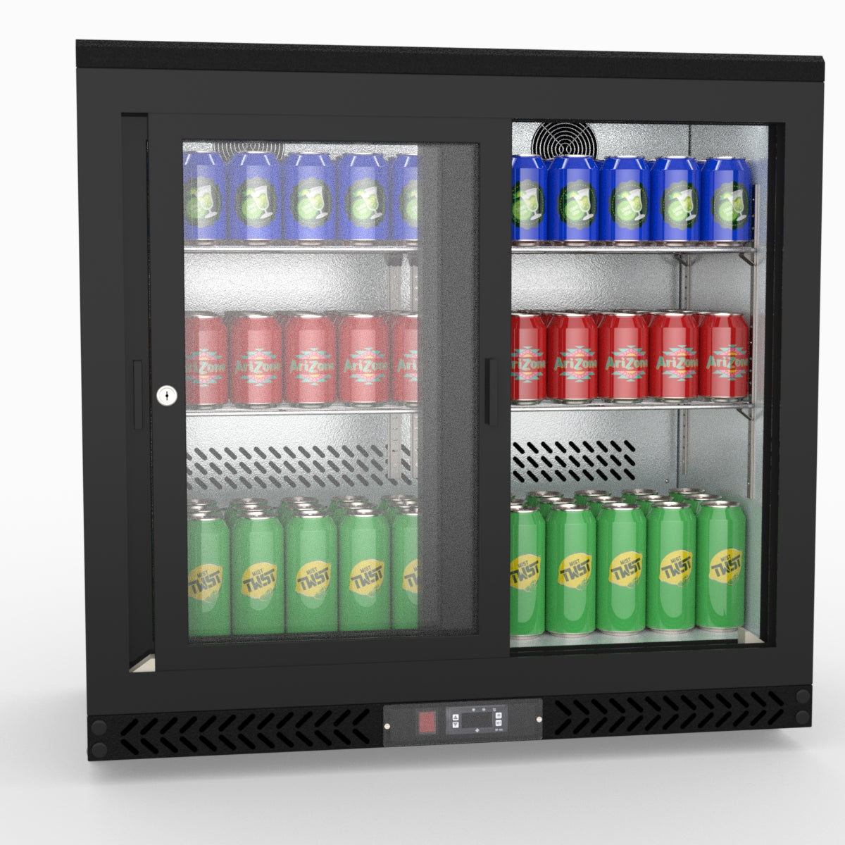 Thermaster Double Sliding Door Drink Cooler SC248SD