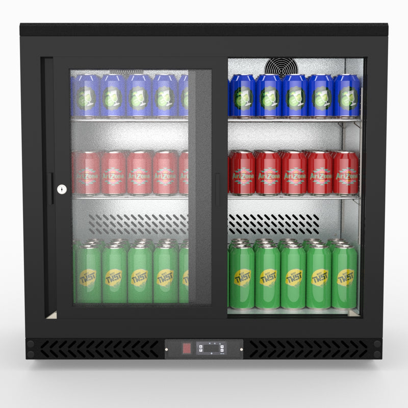 Thermaster Double Sliding Door Drink Cooler SC248SD