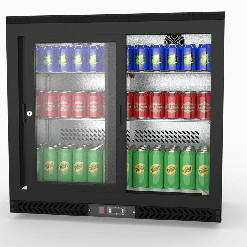 Thermaster Double Sliding Door Drink Cooler SC248SD